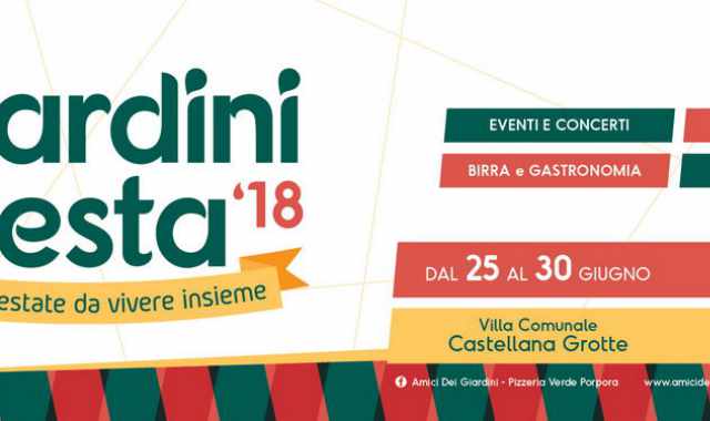 Castellana Grotte, Giardini in festa: nella Villa Comunale sei giorni di eventi